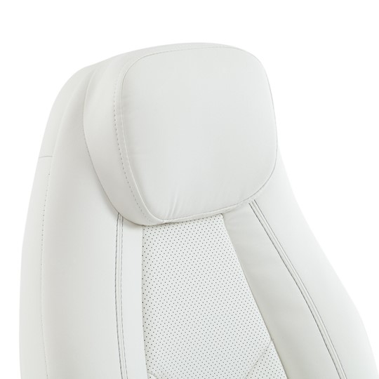 Кресло компьютерное BOSS Lux, кож/зам, белый, арт.15307 в Ярославле - изображение 9