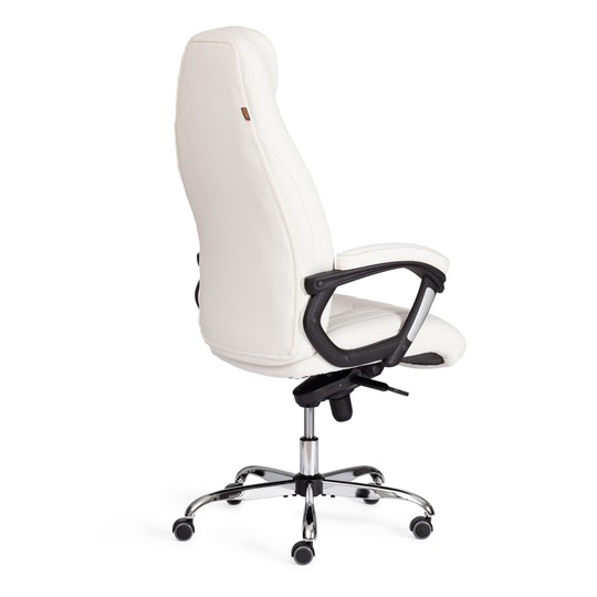 Кресло компьютерное BOSS Lux, кож/зам, белый, арт.21152 в Ярославле - изображение 3
