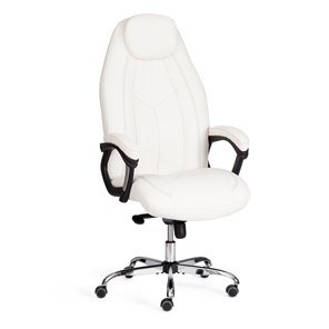 Кресло компьютерное BOSS Lux, кож/зам, белый, арт.21152 в Ярославле - предосмотр