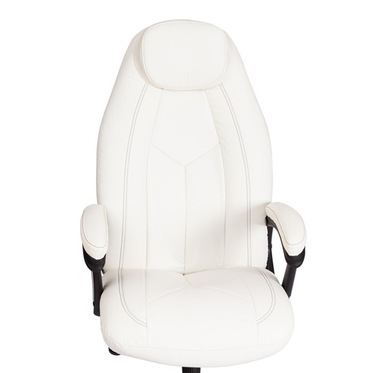 Кресло компьютерное BOSS Lux, кож/зам, белый, арт.21152 в Ярославле - изображение 5