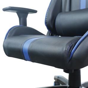 Кресло компьютерное BRABIX "GT Carbon GM-120", две подушки, экокожа, черное/синее, 531930 в Ярославле - предосмотр 11