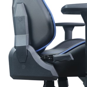 Кресло компьютерное BRABIX "GT Carbon GM-120", две подушки, экокожа, черное/синее, 531930 в Ярославле - предосмотр 14