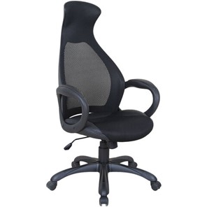 Кресло офисное Brabix Premium Genesis EX-517 (пластик черный, ткань/экокожа/сетка черная)   531574 в Ярославле - предосмотр