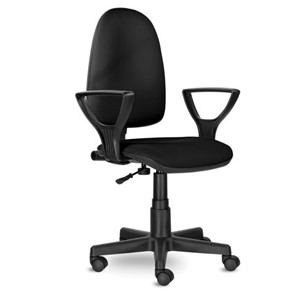 Кресло офисное Brabix Prestige Ergo MG-311 (регулируемая эргономичная спинка, кожзам, черное) 531877 в Ярославле