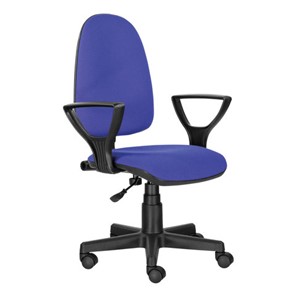Компьютерное кресло Brabix Prestige Ergo MG-311 (регулируемая эргономичная спинка, ткань, черно-синее) 531876 в Ярославле - предосмотр