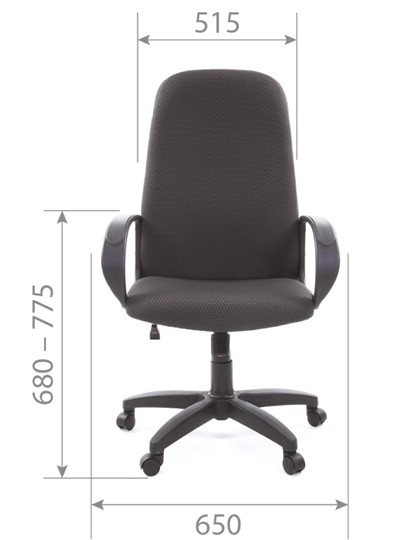 Офисное кресло CHAIRMAN 279 JP15-1 черно-серый в Ярославле - изображение 4