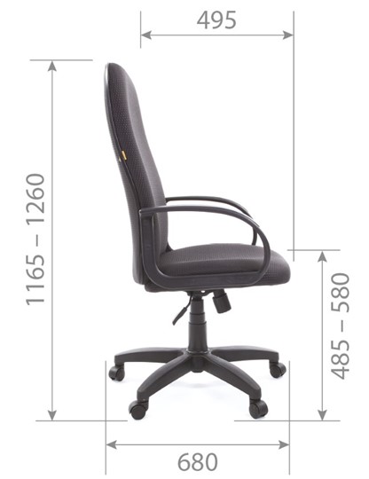 Офисное кресло CHAIRMAN 279 JP15-1 черно-серый в Ярославле - изображение 5