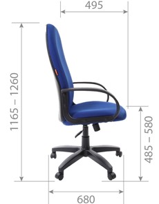 Компьютерное кресло CHAIRMAN 279 TW 11, цвет черный в Ярославле - предосмотр 5