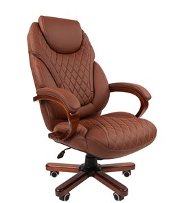 Офисное кресло CHAIRMAN 406, коричневый в Ярославле