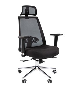 Офисное кресло CHAIRMAN 535 LUX сетчатый акрил черный / полиэстер черный в Ярославле - предосмотр