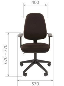 Офисное кресло CHAIRMAN 661 Ткань стандарт 15-13 серая в Ярославле - предосмотр 3