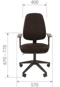 Компьютерное кресло CHAIRMAN 661 Ткань стандарт 15-21 черная в Ярославле - предосмотр 3