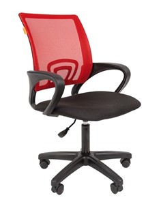 Кресло офисное CHAIRMAN 696 black LT, красное в Ярославле