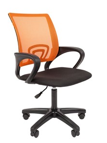 Компьютерное кресло CHAIRMAN 696 black LT, оранжевый в Ярославле