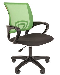 Кресло компьютерное CHAIRMAN 696 black LT, зеленое в Ярославле