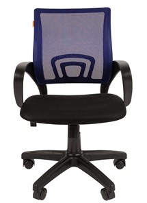 Компьютерное кресло CHAIRMAN 696 black Сетчатый акрил DW61 синий в Ярославле - предосмотр 1