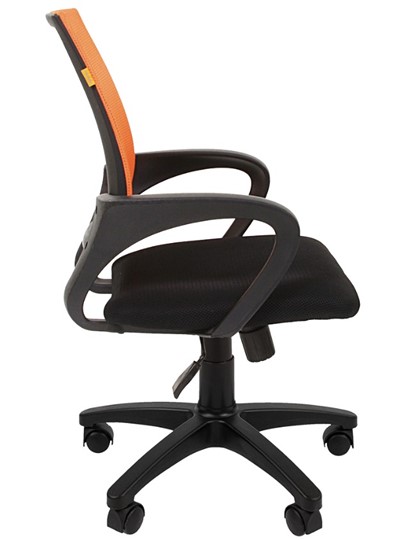 Компьютерное кресло CHAIRMAN 696 black Сетчатый акрил DW66 оранжевый в Рыбинске - изображение 5