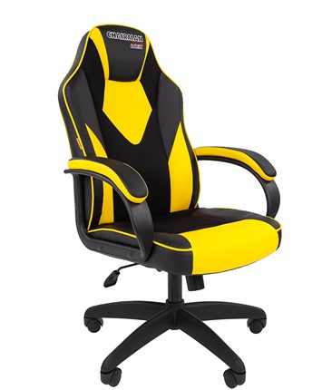 Кресло CHAIRMAN GAME 17, цвет черный /желтый в Ярославле - изображение
