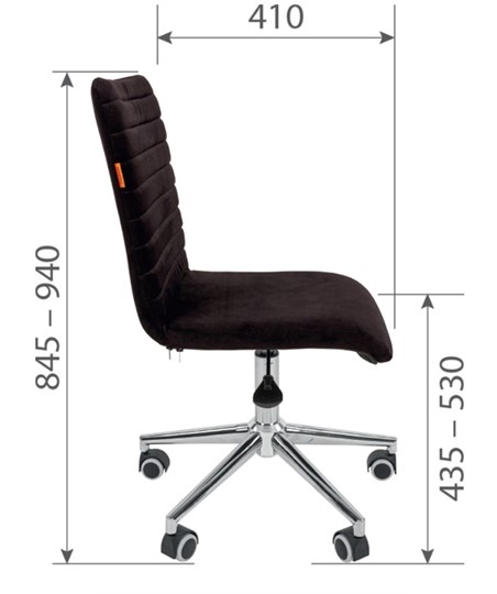 Кресло офисное CHAIRMAN 020, черное в Ярославле - изображение 2