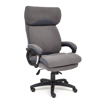 Офисное кресло DUKE флок/ткань, серый/серый, 29/TW-12 арт.14039 в Ярославле - изображение