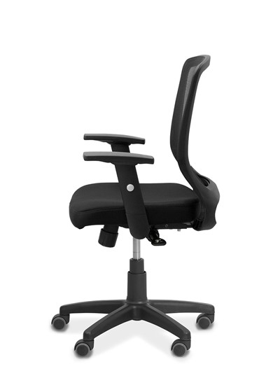 Офисное кресло Фьюжн, сетка/ткань TW / черная/черная в Ярославле - изображение 4
