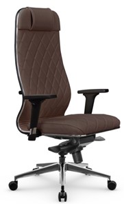 Кресло офисное Мetta L 1m 40M/2D Infinity Easy Clean (MPES) мультиблок, нижняя часть 17839 темно-коричневый в Ярославле