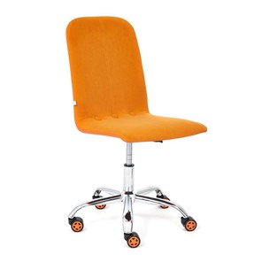 Офисное кресло RIO флок/кож/зам, оранжевый/оранжевый, арт.14188 в Ярославле