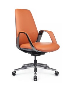 Офисное кресло Napoli-M (YZPN-YR021), Оранжевая кожа/Серая кожа в Ярославле