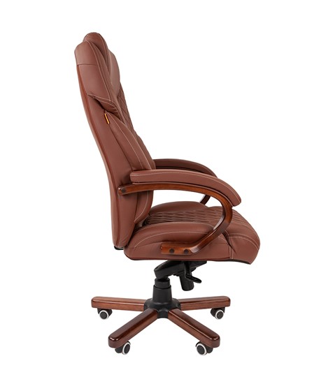 Офисное кресло CHAIRMAN 406, коричневый в Ярославле - изображение 3