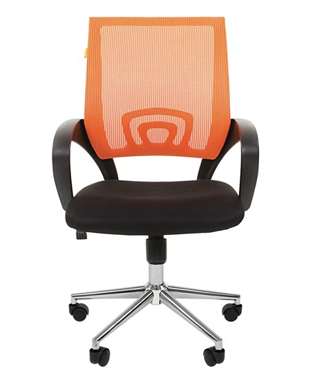 Компьютерное кресло CHAIRMAN 696 CHROME Сетка TW-66 (оранжевый) в Ярославле - изображение 2