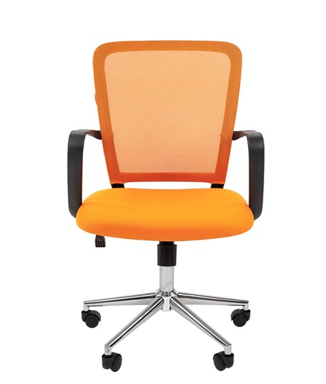Кресло офисное CHAIRMAN 698 CHROME new Сетка TW-66 (оранжевый) в Ярославле - изображение 2