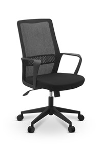 Кресло в офис Space, сетка YM/ткань Luna / черная/черная в Ярославле