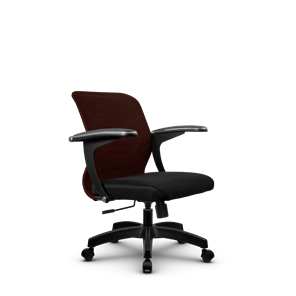 Кресло компьютерное SU-M-4/подл.160/осн.001, Коричневый/Черный в Ярославле