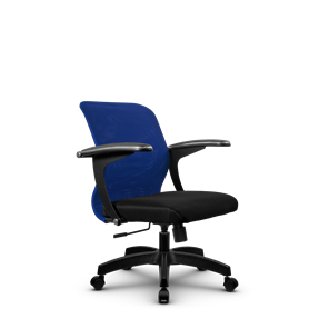 Кресло офисное SU-M-4/подл.160/осн.001, Синий/Черный в Ярославле