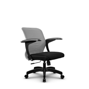 Компьютерное кресло SU-M-4/подл.160/осн.001, Светло-серый/Черный в Ярославле