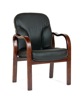 Офисное кресло CHAIRMAN 658 Натуральная кожа черный в Ярославле - изображение