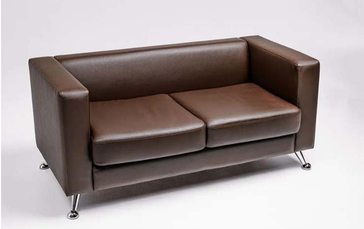 Комплект мебели Альбиони коричневый кожзам  диван 2Д + кресло в Ярославле - изображение 2