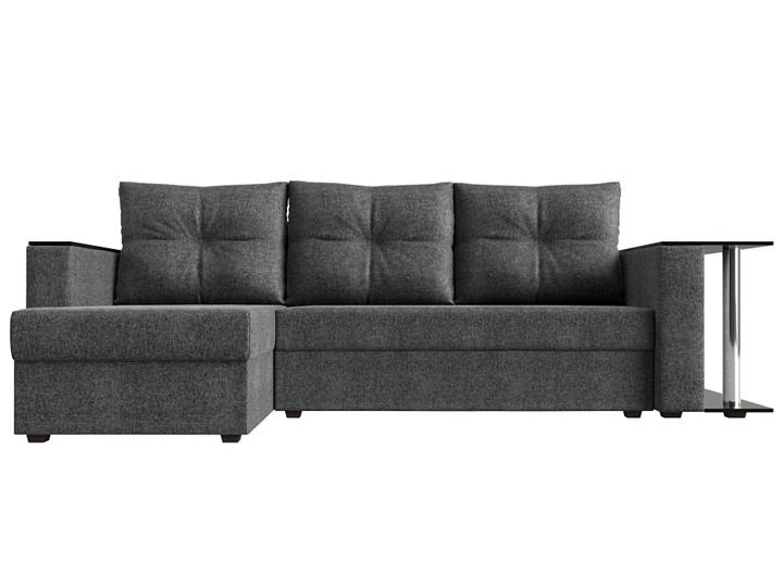 Угловой диван Атланта Лайт, Серый (рогожка) в Ярославле - изображение 1