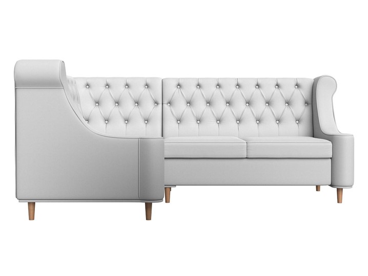 Угловой диван Бронкс, Белый (экокожа) в Ярославле - изображение 1