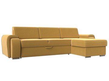 Угловой диван Лига-025, Желтый (Микровельвет) в Ярославле