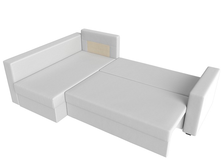 Угловой раскладной диван Мансберг, Белый (Экокожа) в Ярославле - изображение 2