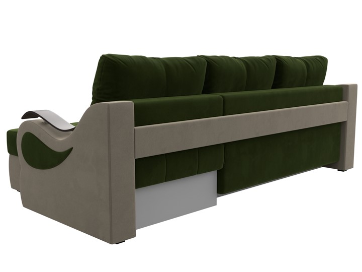 Угловой диван Меркурий, Зеленый/бежевый (вельвет) в Ярославле - изображение 7
