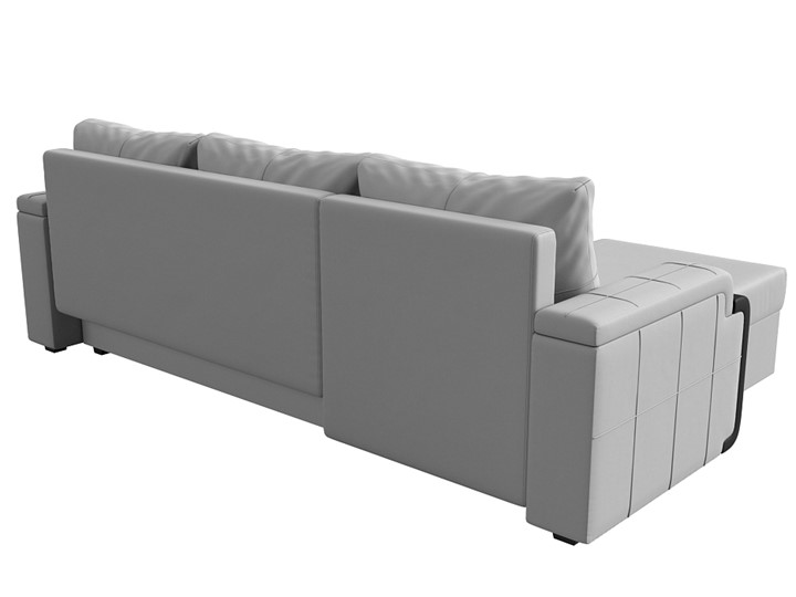 Угловой раскладной диван Николь лайт, Белый/Черный (экокожа) в Ярославле - изображение 8