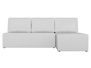Угловой диван с оттоманкой Поло, Белый (экокожа) в Ярославле - предосмотр 1