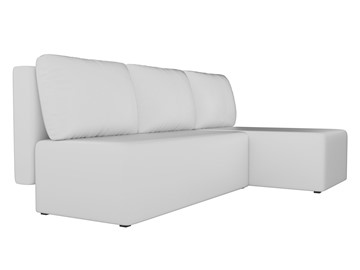 Угловой диван с оттоманкой Поло, Белый (экокожа) в Ярославле - предосмотр 2