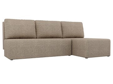 Угловой диван с оттоманкой Поло, Корфу 03 (рогожка) в Ярославле
