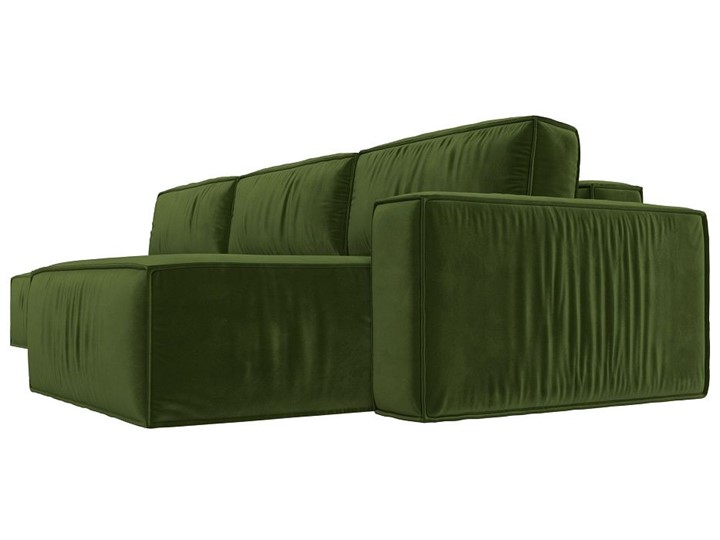 Угловой раскладной диван Прага Модерн лонг, Зеленый (микровельвет) в Ярославле - изображение 8