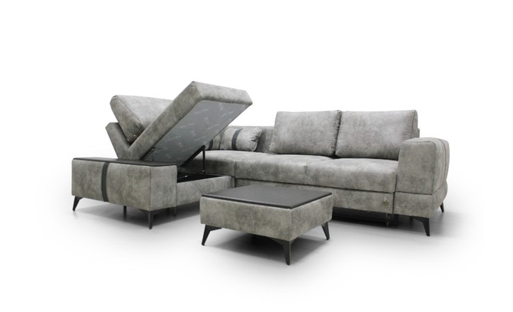 Угловой диван с узкой спинкой Даллас  м6,2+м3+м4+м9+м6+м15 отдельный +2 малые подушки+ящик в малой части в Ярославле - изображение 2