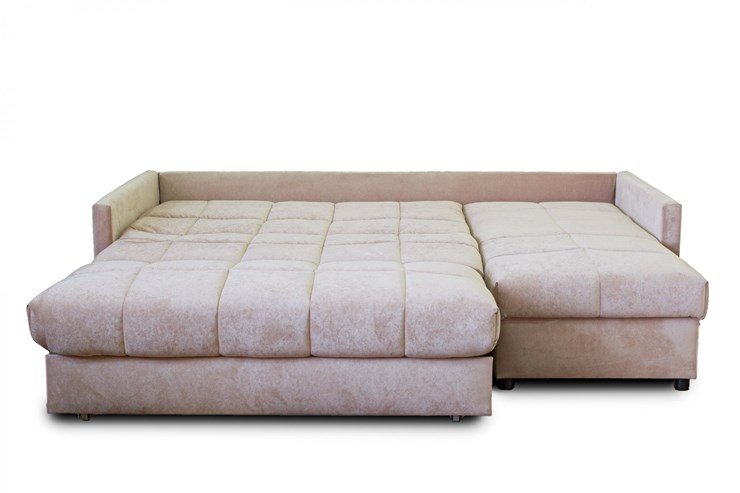 Угловой диван Аккордеон 043, 1400 с оттоманкой 700, ППУ в Ярославле - изображение 1