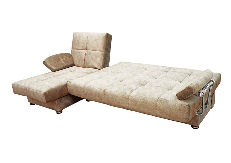 Угловой диван Милана 6 ДУ с хром. подлокотниками, НПБ в Ярославле - изображение 3
